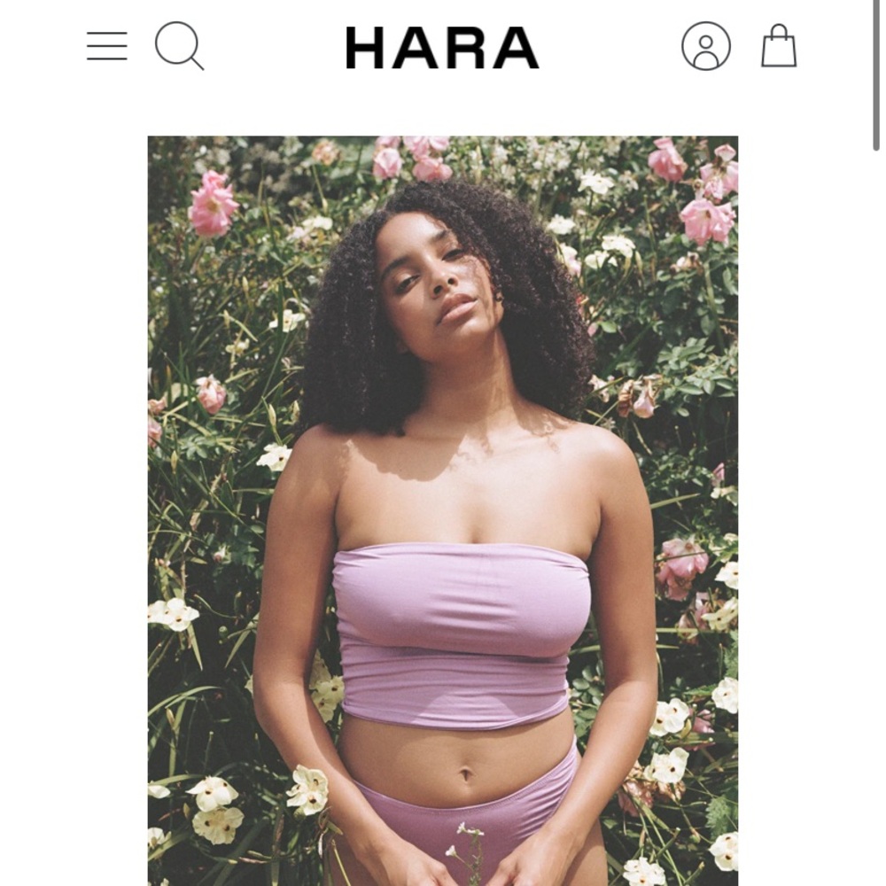 Hara the label Ami Bandeau in Plum